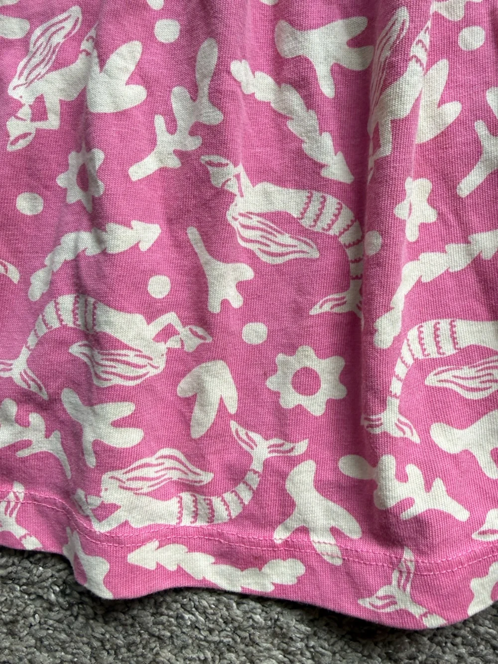 Hanna Andersson Pink Mermaid Sleeveless Playground Dress with Pockets